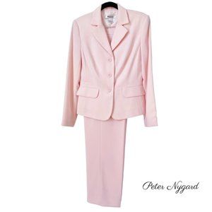 Peter Nygard 2 Piece Pale Pink Pantsuit Size 6